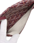 Pre-Loved Saint Louis Tote Goyardine Coated Canvas PM with Silver Hardware, Burgundy