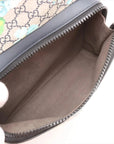 Pre-Loved GG Blooms Backpack Monogram Coated Canvas with Silver Hardware, Beige Multicolor