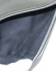 Pre-Loved Puzzle Crossbody Bag Leather Small with Silver Hardware, Khaki Green