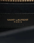 Pre-Loved Le 5 à 7 Shoulder Bag Smooth Leather with Gold Hardware, Black