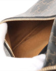 Pre-Loved Triomphe Backpack Triomphe Coated Canvas with Gold Hardware, Brown