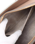 Pre-Loved Cabas Handbag Leather Small with Gold Hardware, Taupe