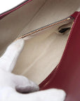 Pre-Loved Blondie Shoulder Bag Leather Mini with Gold Hardware, Burgundy