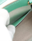 Pre-Loved Jumbo GG Mini Tote Tote Monogram Coated Canvas Mini with Gold Hardware, Beige and Green