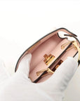 Pre-Loved Peekaboo Handbag Leather Micro with Gold Hardware, Pink