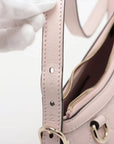 Pre-Loved Guccissima Crossbody Bag Monogram Leather Small with Gold Hardware, Light Pink