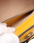 Pre-Loved Diana Bamboo Tote Leather Mini with Gold Hardware, Yellow