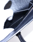 Pre-Loved Luggage Tote Leather Micro with Gold Hardware, Tricolor