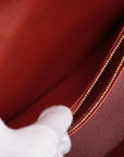 Pre-Loved Tribeca Shoulder Bag Damier Coated Canvas with Gold Hardware, Brown