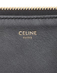 Pre-Loved Trio Crossbody Bag Leather Small with Gold Hardware, Black