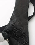 Pre-Loved Guccissima Belt Bag Guccissima Leather with Silver Hardware, Black