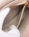 Pre-Loved Triomphe Besace Crossbody Bag Leather Small with Gold Hardware, Beige