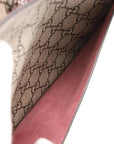 Pre-Loved Dionysus Blooms Shoulder Bag Monogram Coated Canvas Small with Aged Silver Hardware, Beige Ebony