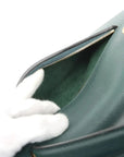 Pre-Loved Belt Bag Handbag Leather Micro with Gold Hardware, Dark Green