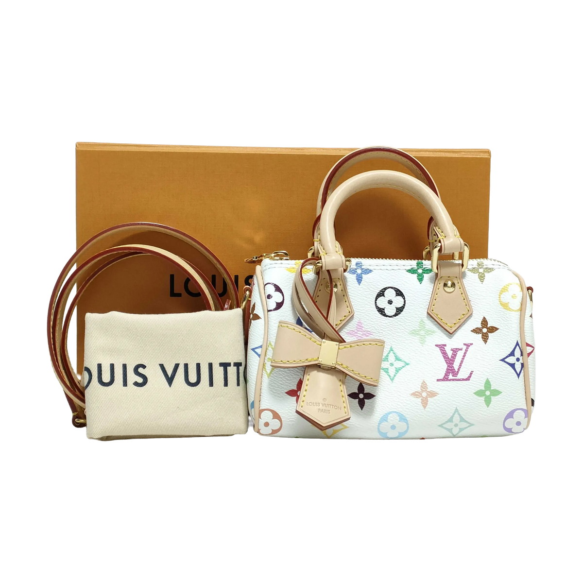 Pre-Owned Louis Vuitton x Takashi Murakami Multicolore Nano Speedy