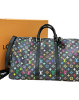 Pre-Owned Louis Vuitton x Takashi Murakami Multicolore Keepall 50 Bandouliere