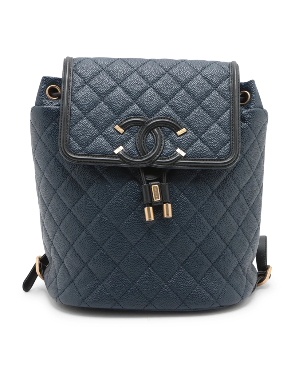 Pre-Owned Chanel Quilted Filigree Backpack