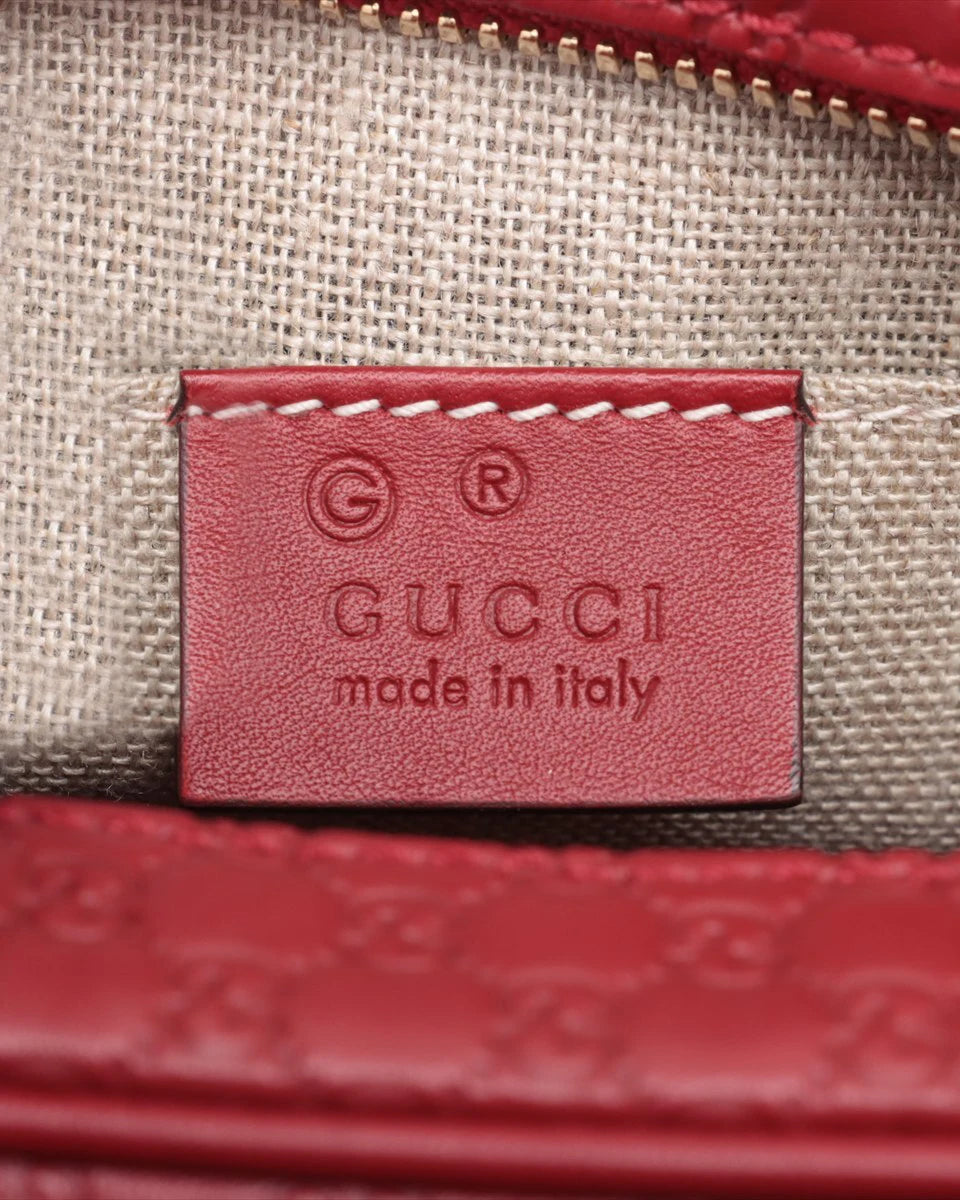 Pre-Owned Gucci Microguccissima Bree Crossbody Bag