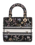 Pre-Owned Christian Dior Medium Embroidered Herbarium Lady D-Lite