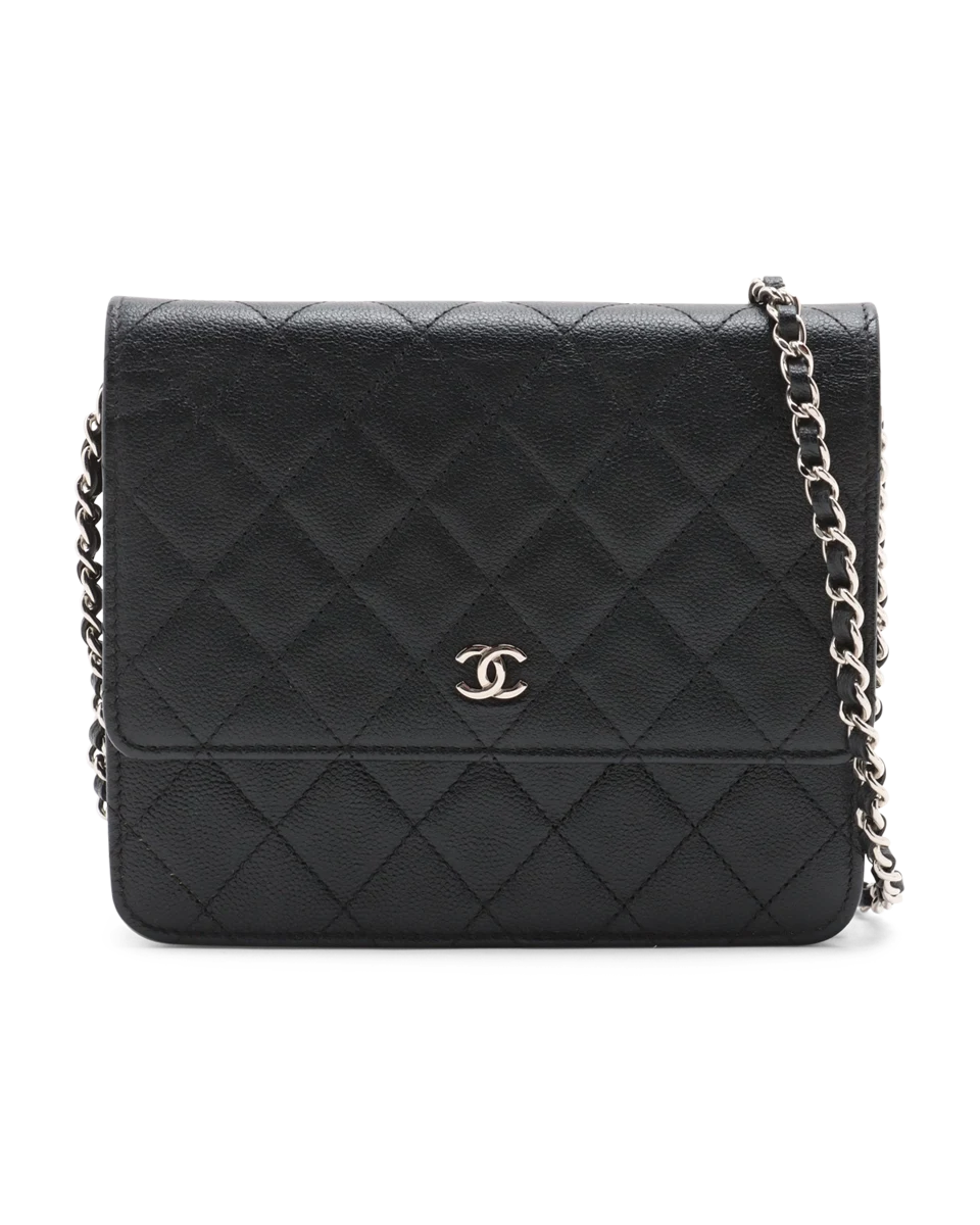 Pre-Owned Chanel Square Wallet-on-Chain