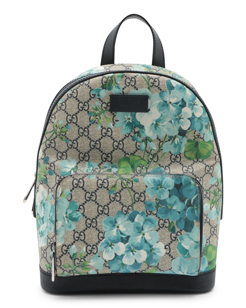 Pre-Owned Gucci Small GG Supreme Blooms Backpack
