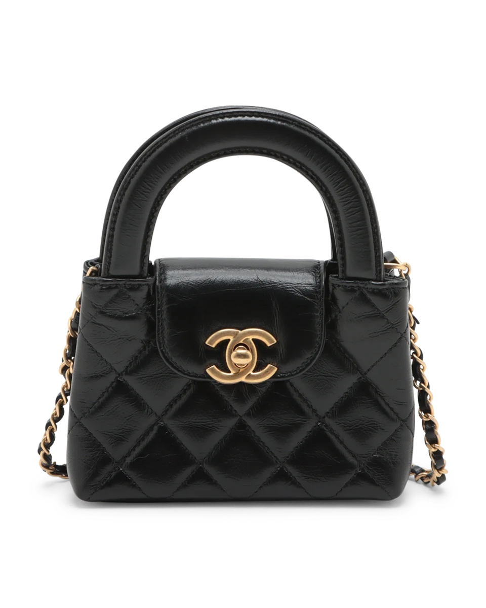 Pre-Owned Chanel Quilted Mini Nano Kelly Shopper