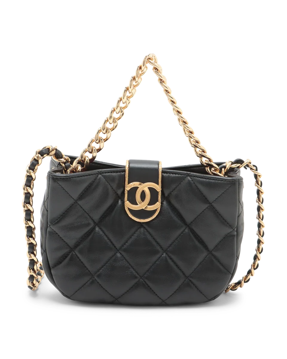 Pre-Owned Chanel Quilted CC Chain Hobo