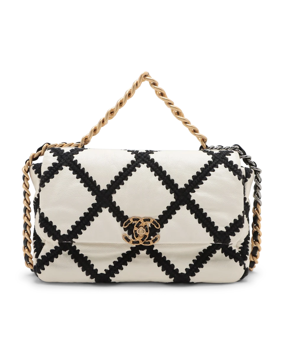 Pre-Owned Chanel Large Crochet 19 Flap Bag