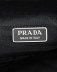 Pre-Owned Prada Logo Embossed Triangle Wristlet
