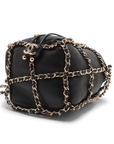 Pre-Owned Chanel Frame Chain Bucket Bag