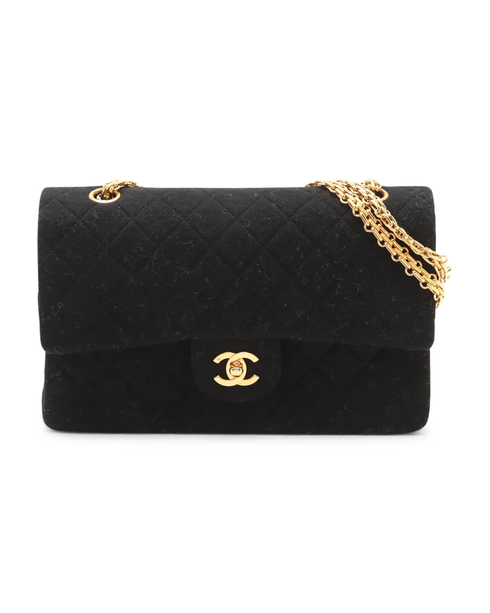 Pre-Owned Chanel Quilted Jersey Flap