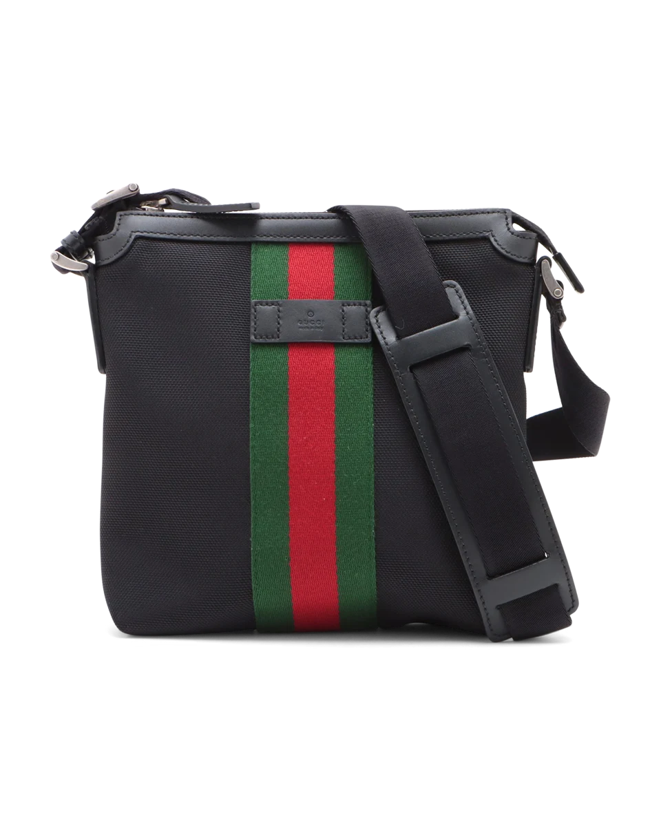 Pre-Owned Gucci Techno Web Messenger Techno Web Messenger