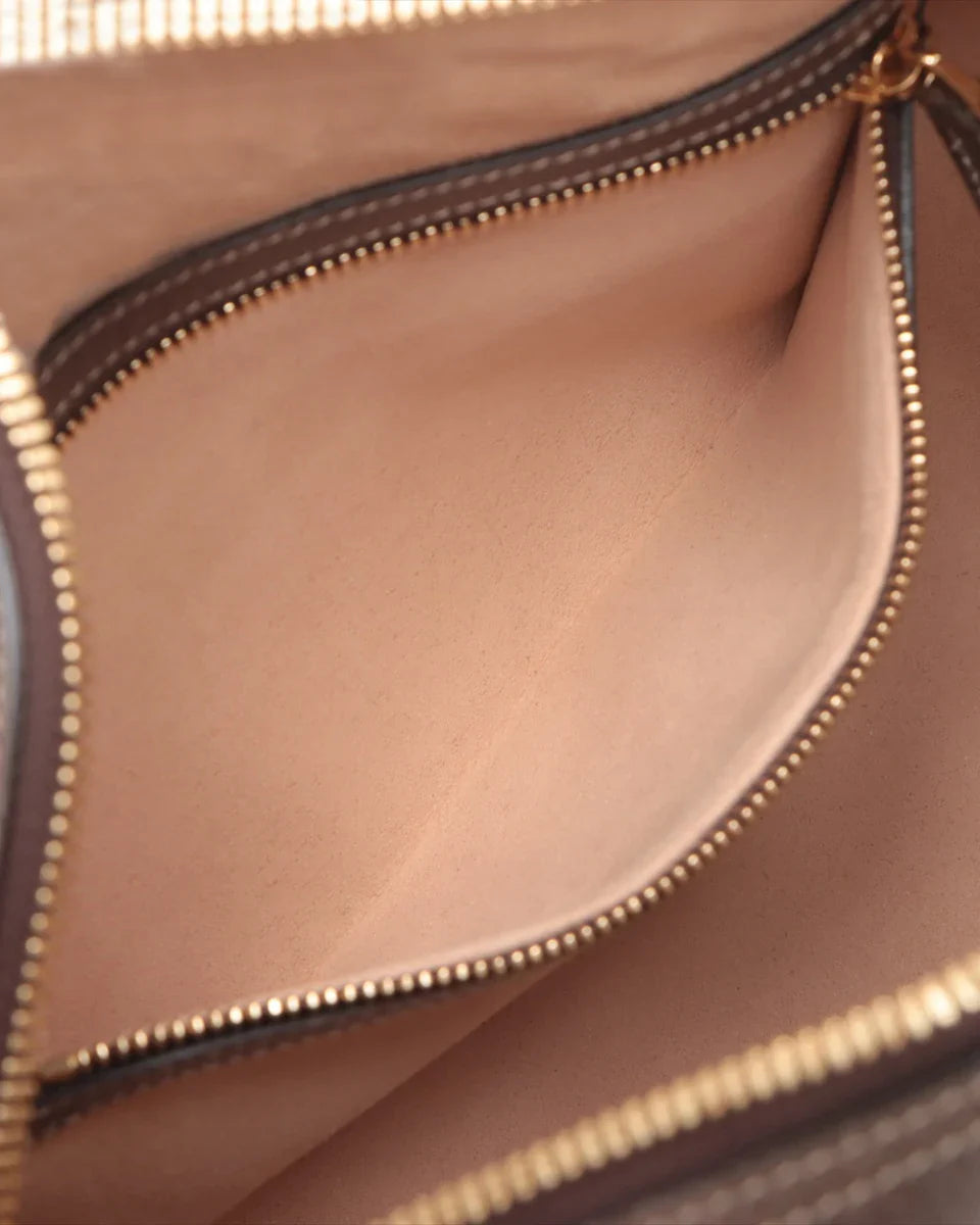 Pre-Owned Gucci GG Supreme Monogram Web Small Ophidia Shoulder Bag