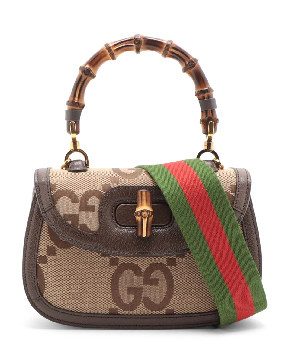 Pre-Owned Gucci Mini Bamboo 1947 Top Handle