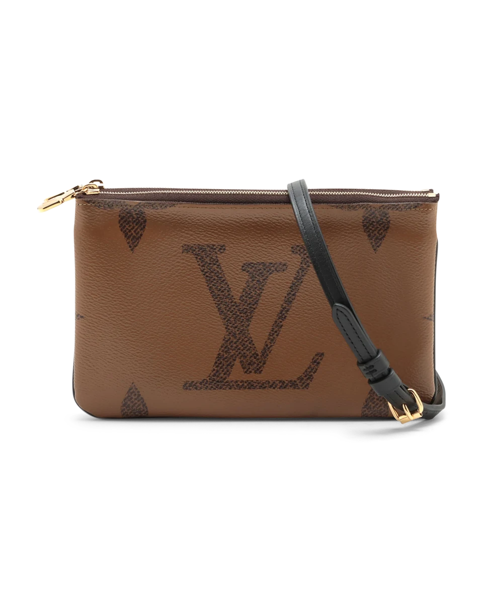 Pre-Owned Louis Vuitton Double Pochette Zip M69203