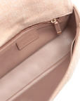 Pre-Owned Christian Dior Linen Macrocannage Small Caro