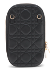 Pre-Owned Christian Dior Cannage Lady Dior Phone Holder