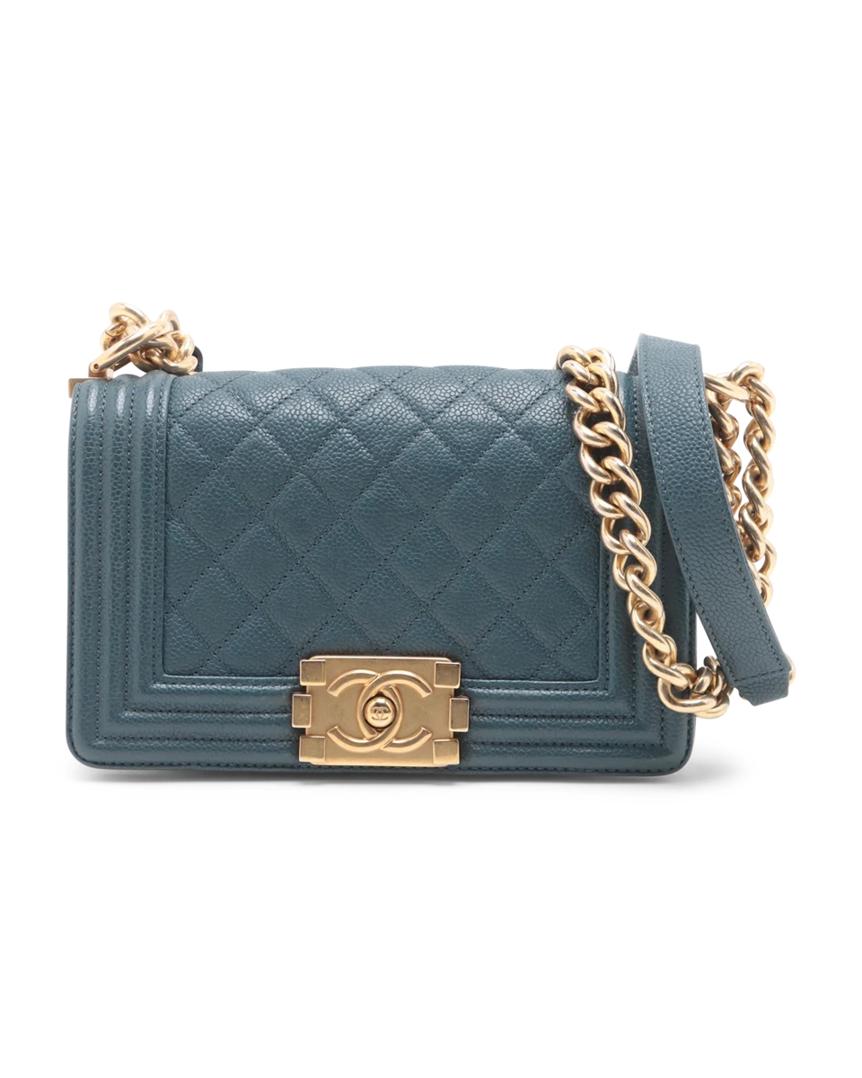 Pre-Owned Chanel Quilted Small Boy