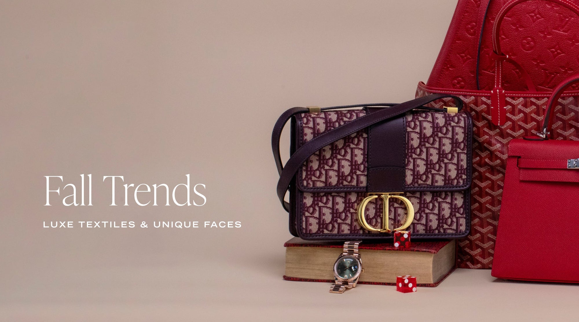 Fall Trends | Luxe Textile Bags & Unique Faces