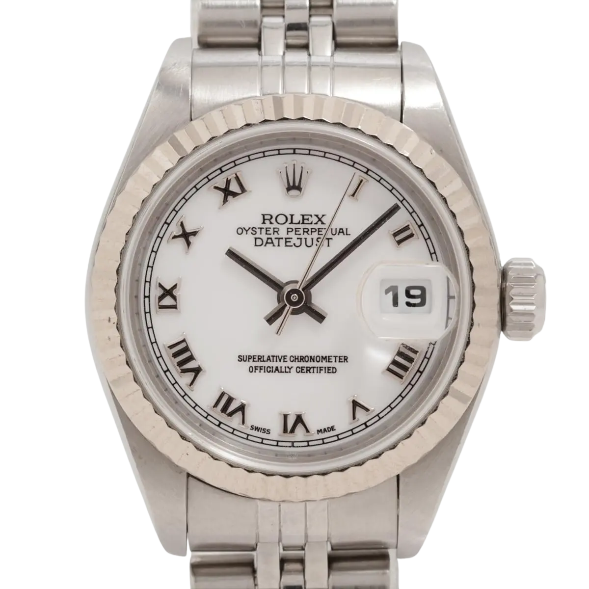 Rolex, Pre-Loved Datejust 79174, Automatic, Steel and White Gold, 26