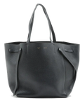 Pre-Loved Cabas Phantom Tote Leather Medium with Gold Hardware, Black