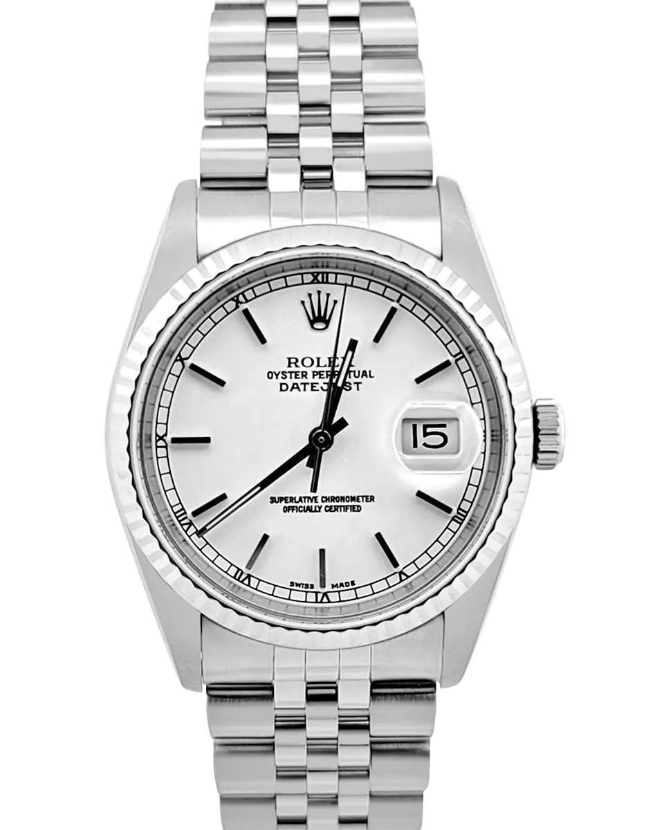 Rolex, Pre-Loved Datejust 16234, Automatic, Steel and White Gold, 36