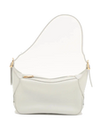 Pre-Loved Romy Shoulder Bag Leather with Gold Hardware, White