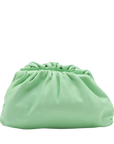 Pre-Loved The Pouch Clutch Leather with Gold Hardware, Mint Green