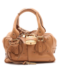 Pre-Loved Paddington Handbag Leather with Aged Gold Hardware, Tan