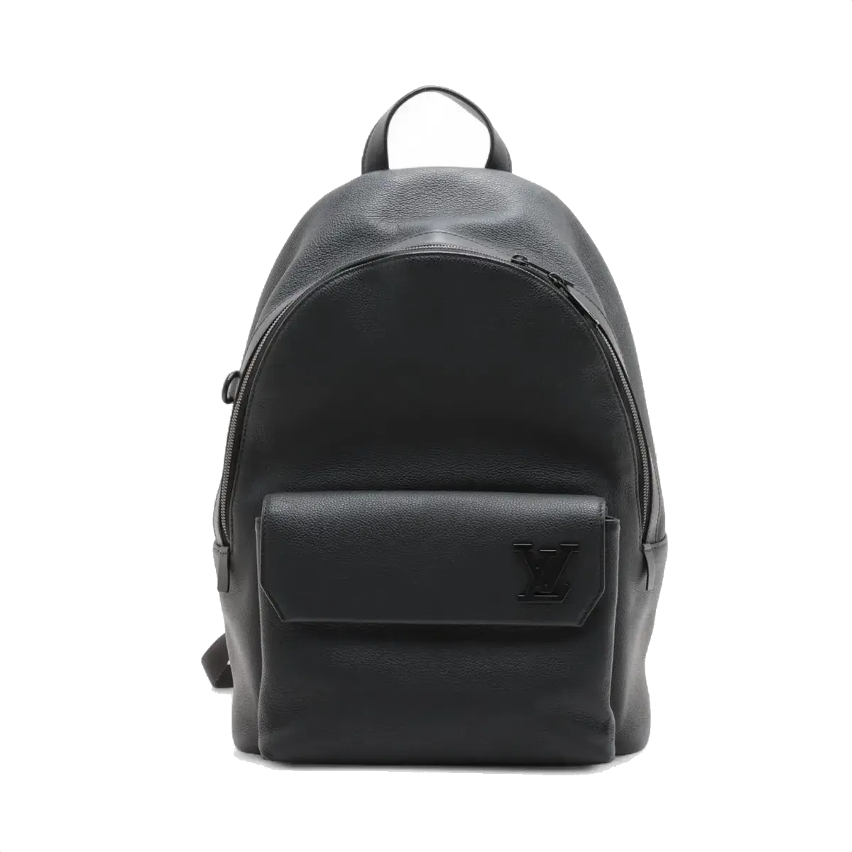 Pre-Loved Takeoff Backpack Leather with Black Hardware, Black