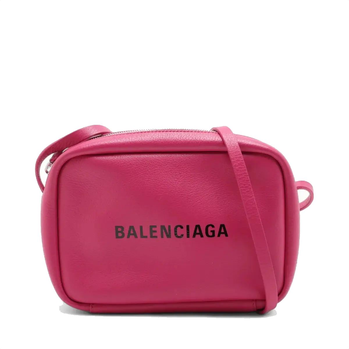 Pre-Loved Everyday Camera Bag Crossbody Bag Leather XS with Silver Hardware, Pink