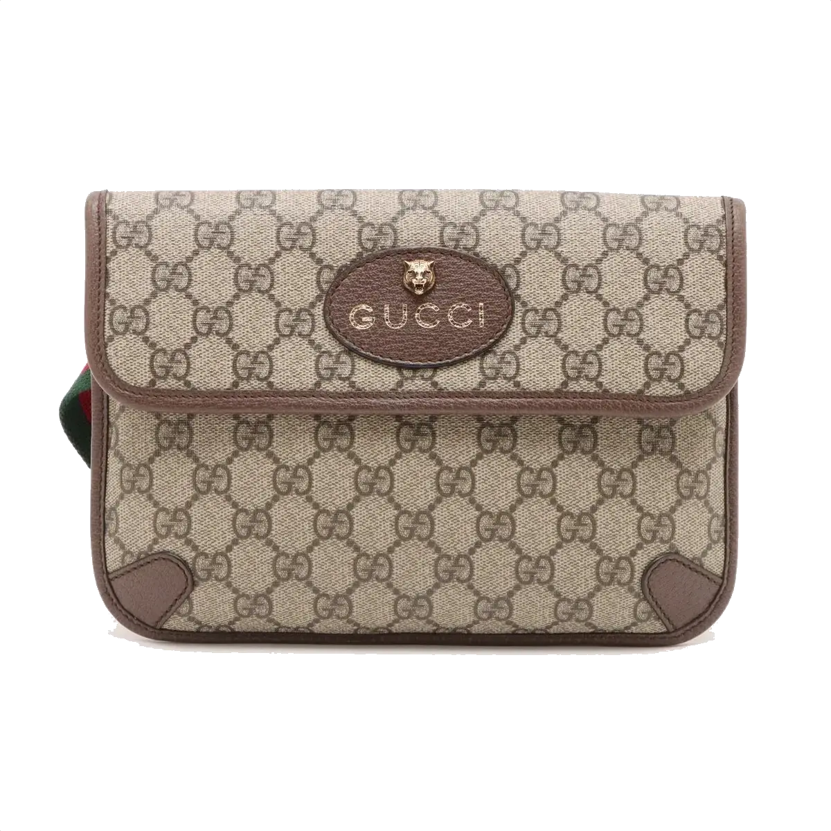 Pre-Loved Neo Vintage Belt Bag Monogram Coated Canvas with Gold Hardware, Beige Ebony