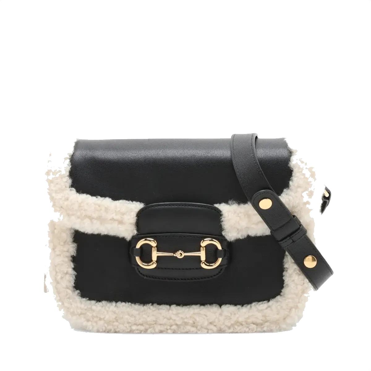 Pre-Loved Horsebit 1955 Shoulder Bag Leather Small with Gold Hardware, Black