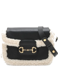 Pre-Loved Horsebit 1955 Shoulder Bag Leather Small with Gold Hardware, Black